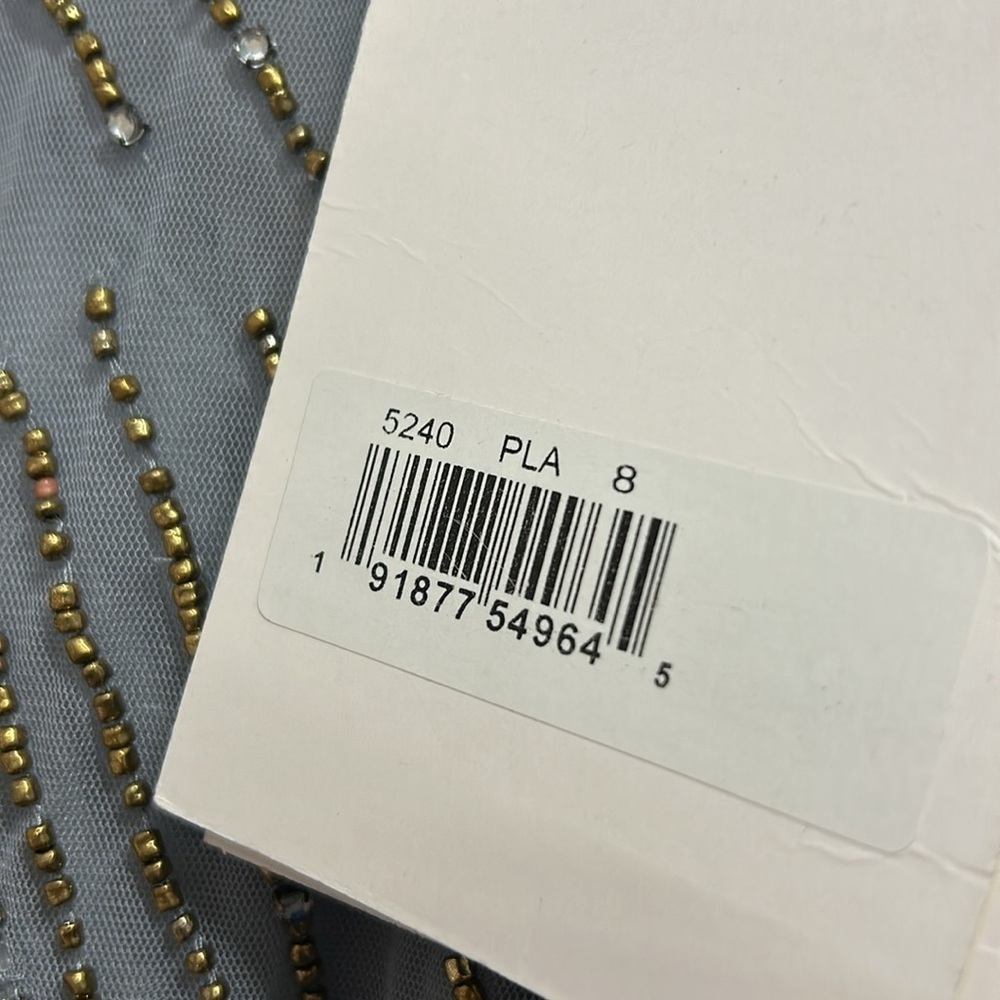 Mac Duggal 5240 NWT Long Sleeve Beaded Column Gown - Picture 12 of 14